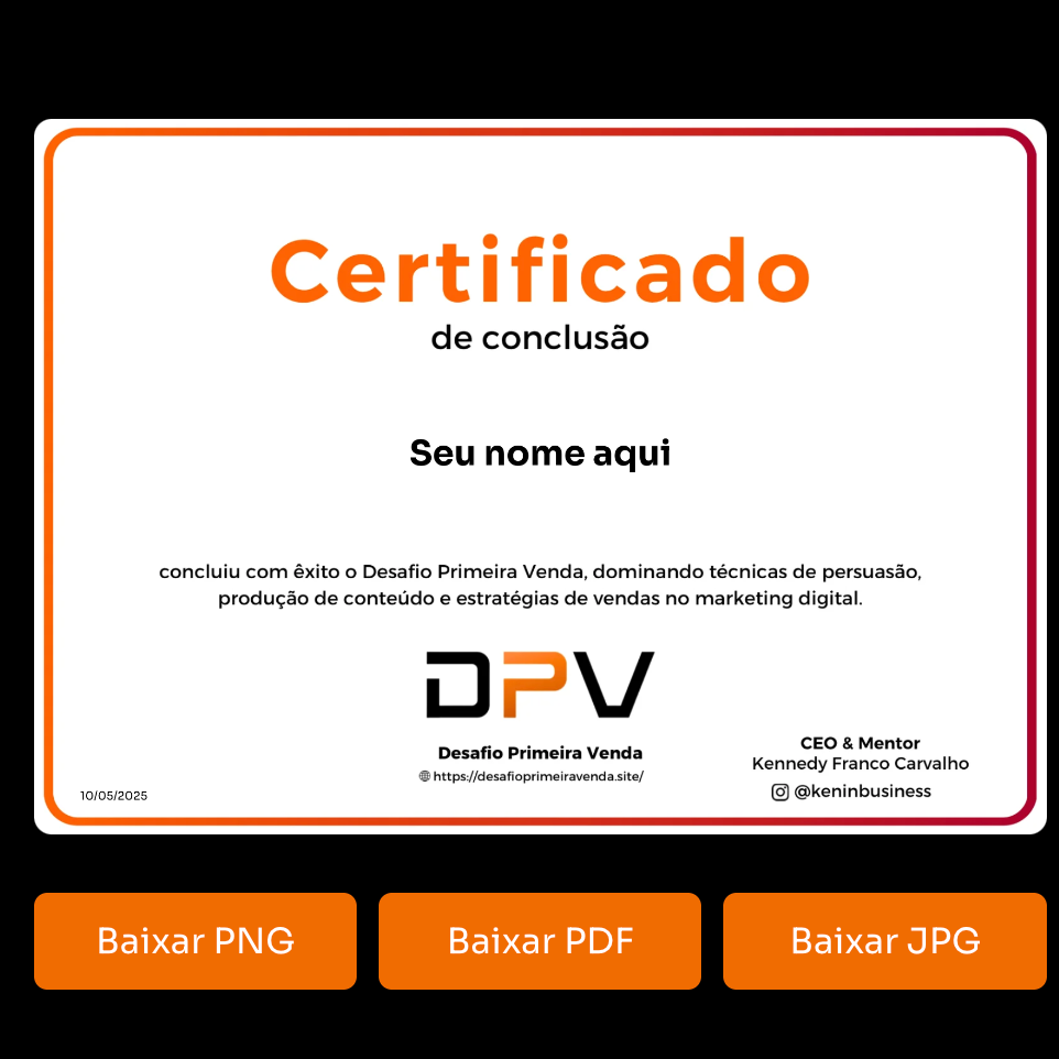 Emissão de Certificado